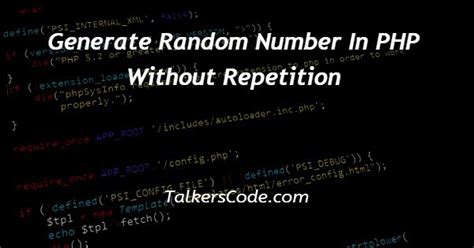 random number generator in php.
